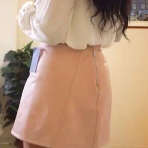 Faux Leather Mini Skirt